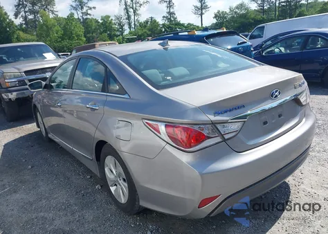 2013 Hyundai Sonata Hybrid z USA, uszkodzony, nr VIN KMHEC4A44DA051387